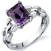 Chain Link Design 2.00 carats Engagement Ring in Sterling Silver