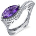 Filigree Style 2.00 Carats Marquise Cut Ring in Sterling Silver