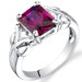 3.00 carats Radiant Cut Ring in Sterling Silver
