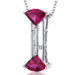 Fan Cut Gemstone Exquisite Slider Pendant