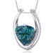 Concave Trillion Cut Gemstone Pendant