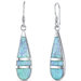 Opal Art Deco Dangle Earrings