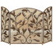 3 Panel Metal Leaves Fireplace Room Divider