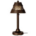 Java 30" Table Lamp with Walnut Shade in Bronze