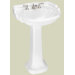 Barrymore Pedestal Sink with 8" Centers in White