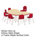 4000 Series Horseshoe Activity Table with Short Legs