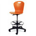 Height Adjustable Lab Stool with Lumbar Support