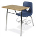 2000 Series 31" Plastic Chair Desk with Bookrack