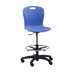 Height Adjustable Lab Stool with Backrest