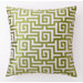 Greek Key Down-Filled Embroidered Pillow