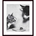Cat, Mouse and Dog, 1955 Wood Framed Art Print