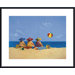 Three Ladies Sunning Metal Framed Art Print