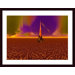 Silicon Needle Wood Framed Art Print
