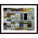 License Plate Wall Wood Framed Art Print