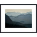 Distant Peaks Metal Framed Art Print