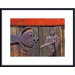 Hinge and Handle Metal Framed Art Print
