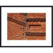 Brick Design Metal Framed Art Print
