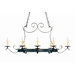 Handforged Oval 8 Light Chandelier