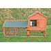 Rabbit Hutch with Outdoor Run and Wheels
