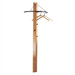 Artform&reg; Trio Triangular Natural Beechwood 3 Hook Coat Rack