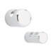 Aluminum Coat/Hat Hook with 1.5" Diameter and Rounded Face