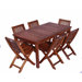 Classic Kids' 7 Piece Teak Table and Folding Chair Set