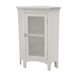 Madison Avenue White Corner Floor Cabinet