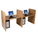 Teak H Study Carrel Add On