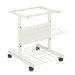 Adjustable Printer Stand with Printout Basket, 24 x 29 x 29, Gray