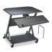 Z-25 Ergonomic Workcenter, 30w x 24d x 30-3/4h, Black Laminate Top