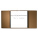 Executive Conference Cabinet,w/Tackboard, 36"x36", Mahogany