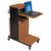 Locking Cabinet for Extra Long Presentation Cart in Cherry