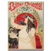 Bitter Oriental by Privat Livemont, Traditional Canvas Art - 32" x 24"