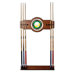 Nine Ball 2-Piece Wood and Mirror Wall Cue Rack