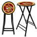 Anheuser Busch A and Eagle 24" Cushioned Stool in Black