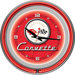 Corvette C1 14" Neon Wall Clock in Red