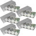Lot of 5 Clear Storage Boxes for Poker chips