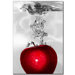 Red Apple Splash by Roderick Stevens, Canvas Art - 32" x 22"