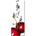 Cherry Splash II by Roderick Stevens, Canvas Art - 32" x 12"