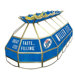 Miller Lite Stained Glass 40" Lighting Fixture