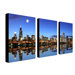 Chicago Illinois by Yakov Agani Canvas Art (Set of 3)