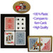 Modiano 100% Plastic Poker Size Regular Index Setup