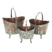 Metal Planters with Legs (Set of 3)