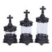 Polystone and Glass Canister (Set of 3)