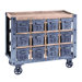 Kitchen Cart with Wood Top