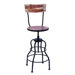 Old Look Wood Bar Chair
