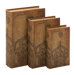Library Wood Storage Book (Set of 3)