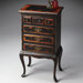 Masterpiece Jewelry Chest in Distressed Midnight Rose