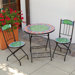 Viva Mexicana Orange Decorative 3 Piece Bistro Set