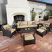 Delano 8 Piece Deep Seating Group with Cushions